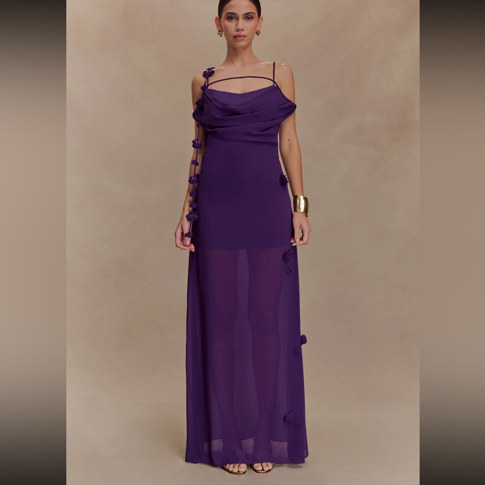 Meshki Deep Purple Maxi Dress